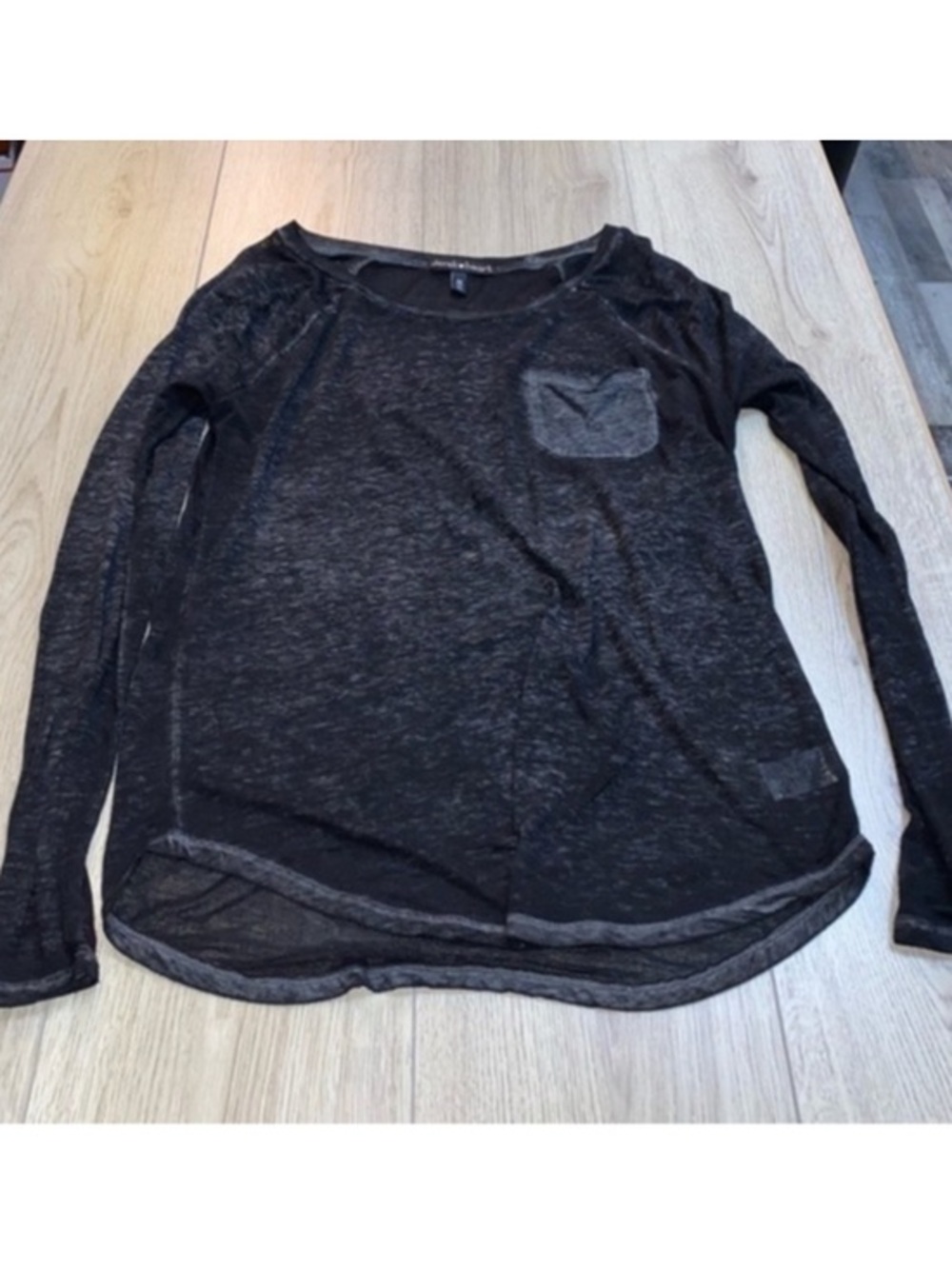 Derek Heart black Long Sleeve Tee shirt top